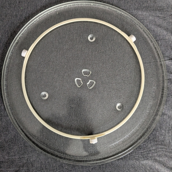 Microwave Clear Glass Turntable Plate / Tray Replacement Plate 13.5" 05 - Picture 1 of 6